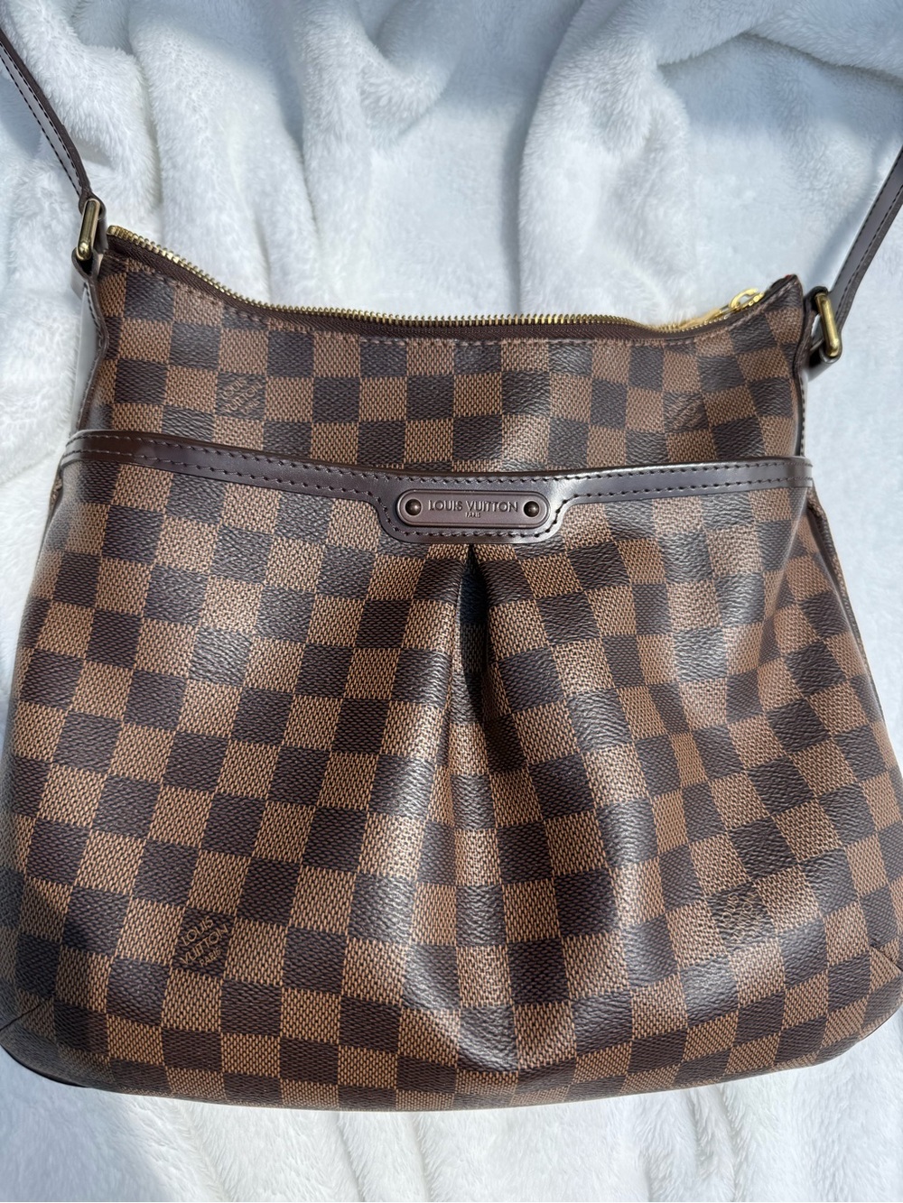 Louis Vuitton bloomsberry pm Brown Damier Ebene Crossbody Bag authentic